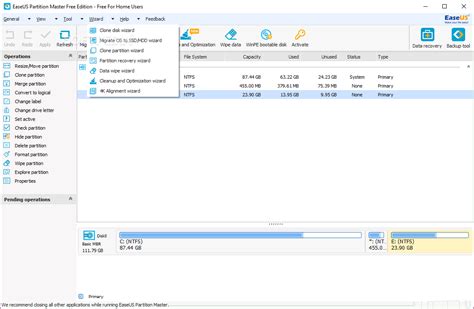 Download EASEUS Partition Master Free Edition 15.0