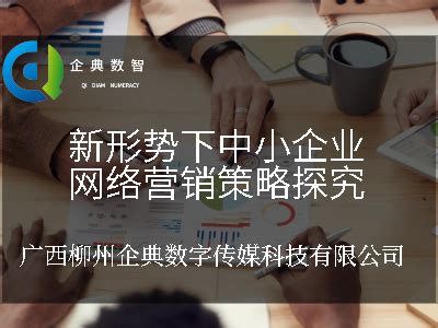 新形势下中小企业网络营销策略探究_广西柳州企典数字传媒科技有限公司