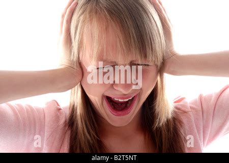 Teenage Girl Screaming Model Released Stock Photo: 18971062 - Alamy