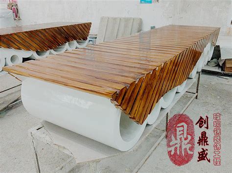 仿木休闲座椅 - 深圳市创鼎盛玻璃钢装饰工程有限公司