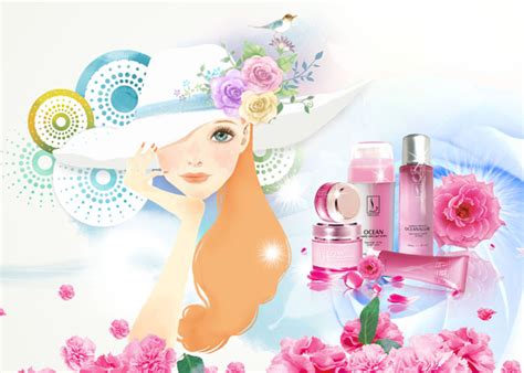 创意化妆品海报广告设计模板 - 爱图网设计图片素材下载