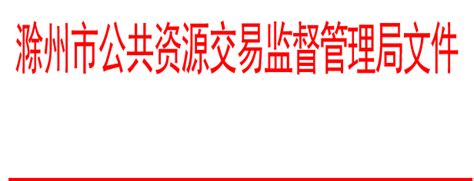 滁公管〔2017〕45号关于印发《滁州市公共资源项目交易流程》的通知_滁州市公共资源交易监督管理局