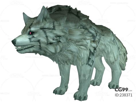 凶猛红眼睛战狼巨狼-cg模型免费下载-CG99