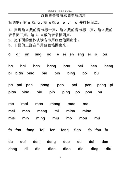 小学汉语拼音的标调规则，记住要点就可以了，其他家长别管了