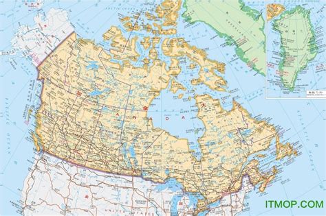 加拿大地图高清中文版下载-加拿大地图高清版大图下载 完整免费版-IT猫扑网