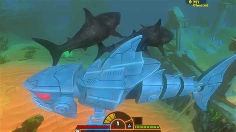 海底大猎杀：超酷的机械鲨鱼挑战巨齿鲨