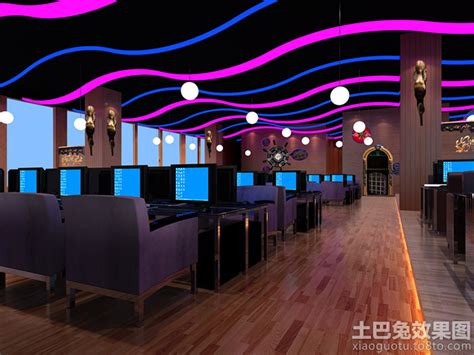 大型网吧走廊装修设计效果图_装信通网效果图