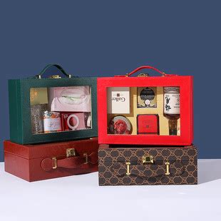 【红酒礼盒】高档红酒皮箱包装设计 箱式盒 皮质盒-汇包装
