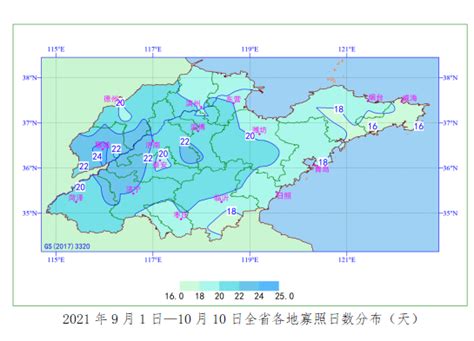 山东省多年平均气温空间分布数据-气象气候数据-地理国情监测云平台