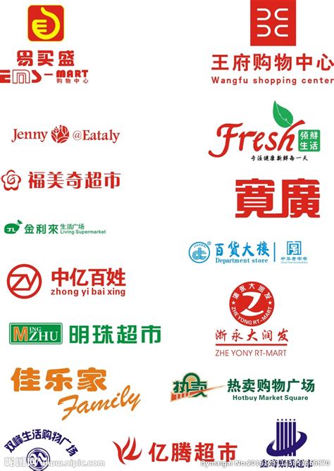 超市著名LOGO_素材中国sccnn.com