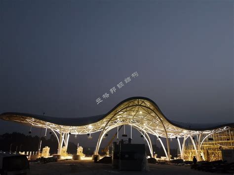 自贡大安收费站钢结构模型 - 异形钢结构设计 - 四川立格邦钢结构工程有限公司
