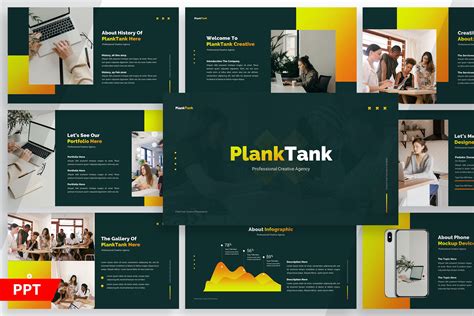 创意工作室介绍PPT模板 PlankTank Creative – Powerpoint – 设计小咖