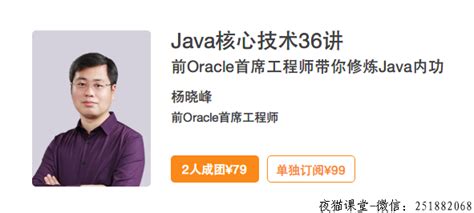 杨晓峰：Java核心技术36讲，带你修炼java内功_夜猫课堂