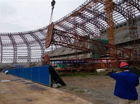 中国华冶承建的宁夏吴忠黄河文化体育会展中心 工程取得重大进展