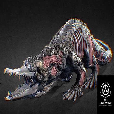 3D file SCP-682 🐊・Model to download and 3D print・Cults
