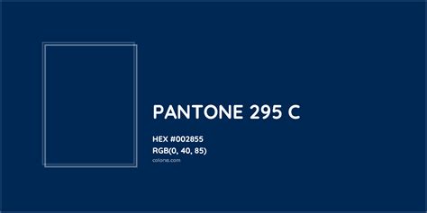 About PANTONE 295 C Color - Color codes, similar colors and paints ...