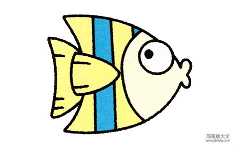 简笔画热带鱼的画法 - 学院 - 摸鱼网 - Σ(っ °Д °;)っ 让世界更萌~ mooyuu.com