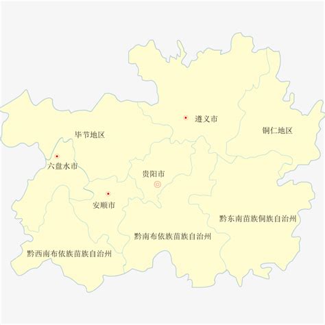 贵州省行政区划地图：贵州下辖6个地级市、3个自治州分别是哪些？