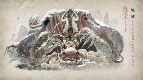 古代四大神兽青龙插画素材图片免费下载-千库网