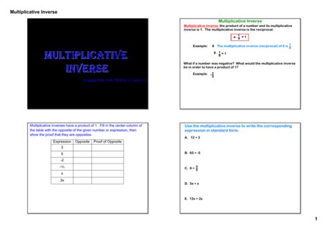 PPT - INDICATORS OF MULTIPLICATIVE REASONING/THINKING PowerPoint ...