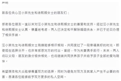 大S发声明宣布与汪小菲离婚：将共同抚养孩子_手机新浪网