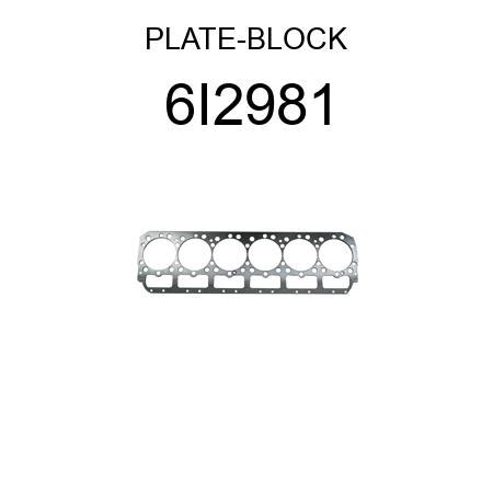 6I2981 PLATE-BLOCK (2W8601, 7N1199, 6I4303, 6I3189) fit CATERPILLAR ...