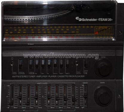 Stereo Tuner Amplifier R260 Radio Schneider Rundfunkwerke | Radiomuseum