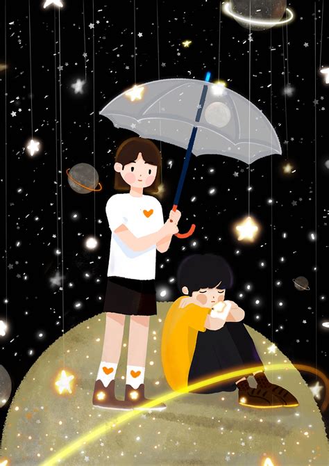 变成月亮的星星|插画|儿童插画|李佳佳 - 原创作品 - 站酷 (ZCOOL)