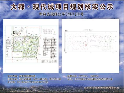 枣庄市大都房地产开发有限公司大都·现代城一期项目规划核实公示