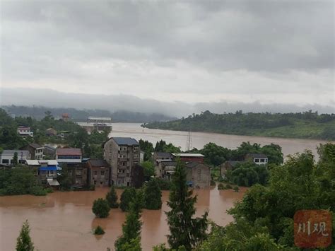 视频丨洪水倒灌进达州渠县三汇镇三溪村_四川在线