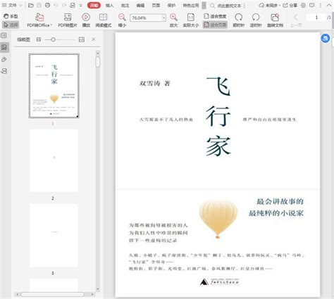 飞行家电子书免费下载-飞行家双雪涛PDF-精品下载