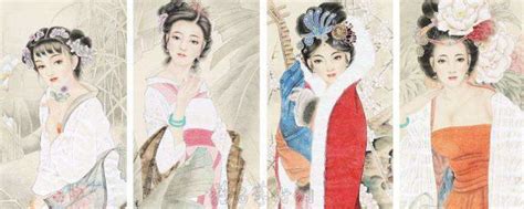 中国古代四大美女图（手绘+图解）