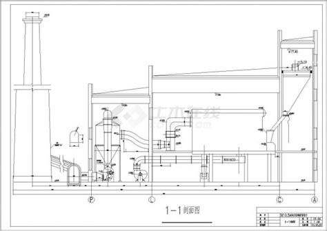 3X10.5MW双层燃煤热水锅炉房设计图_锅炉房设计施工图_土木在线