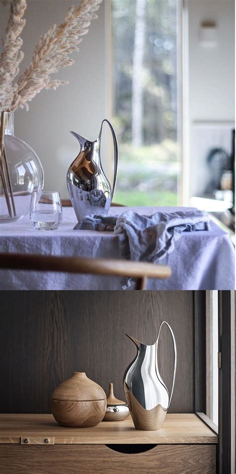 丹麦Georg Jensen HK PITCHER 不锈钢水壶花瓶冷热水壶-美间设计