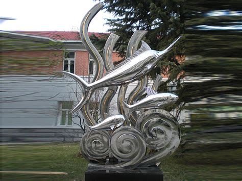 不锈钢鱼雕塑_无锡格物景观雕塑工程有限公司