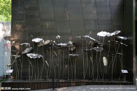 不锈钢镂空荷花雕塑户外园林铁艺植物花朵摆件公园广场装饰定制
