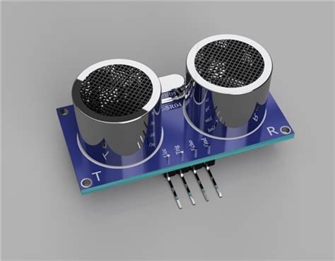 超声波测距传感器模块3D模型下载_三维模型_STEP模型 - 制造云 | 产品模型