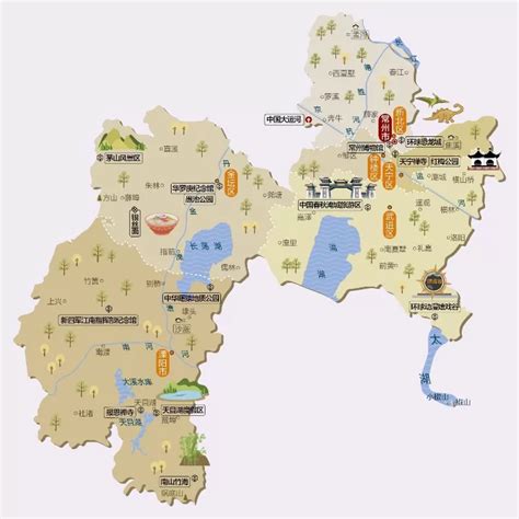 江苏省常州市旅游地图 - 常州市地图 - 地理教师网