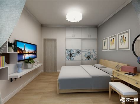 现代简约一居室62.8平米4万-新城国际装修案例-北京房天下家居装修网