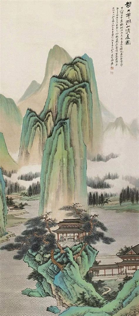 国画中的青山绿水，青绿山水画代表人物和作品__凤凰网