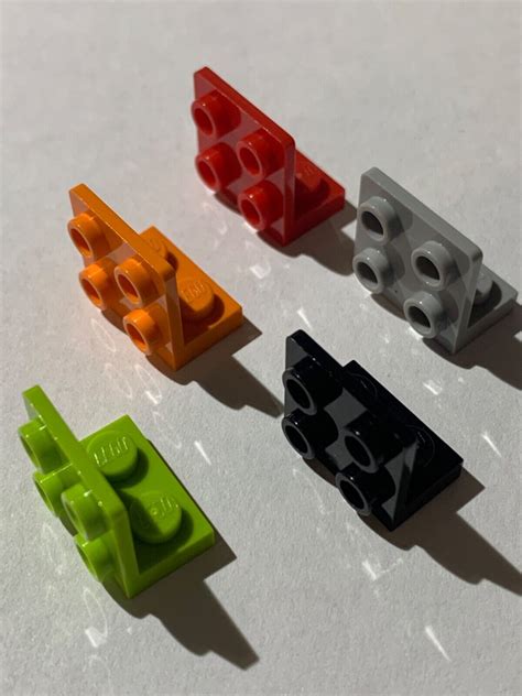 LEGO Parts 99207 (4pcs) Bracket 1x2 - 2x2 Inverted Choose Color | eBay