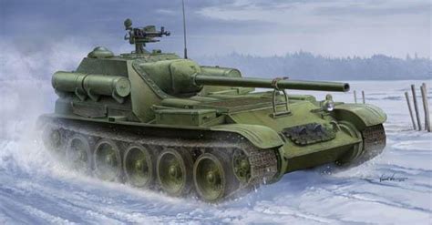 SU-101坦克歼击车，苏联版费迪南，防护能力堪称苏联坦歼之首