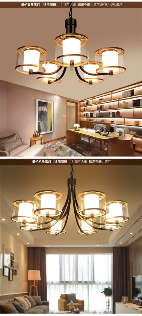 美式吊灯客厅灯奢华大气创意全铜吊灯简约现代卧室灯别墅灯具-美间设计