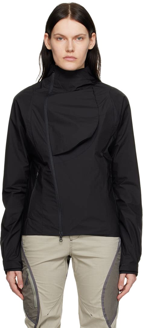 Hyein Seo: Black Asymmetric Jacket | SSENSE UK