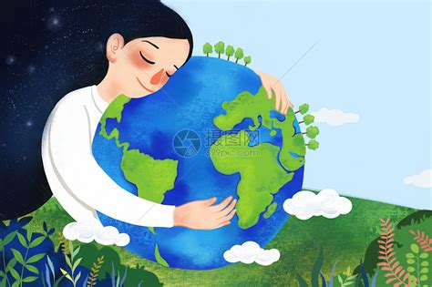 绿色4月22日保护地球爱护环境世界地球日宣传保护地球爱护保护地球爱护地球海报图片下载 - 觅知网