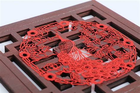 中式红色剪纸花纹png素材免费下载 - 觅知网
