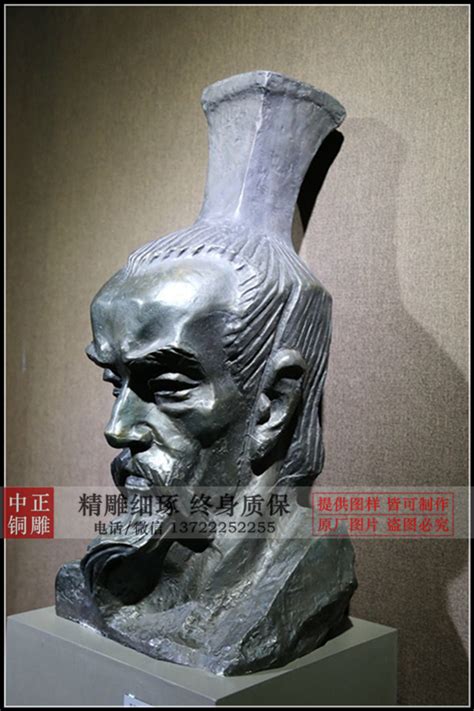 冰雪把屈原的人物雕塑变成了“列宁”_铜雕_雕塑-河北中正铜雕工艺品制作生产厂家