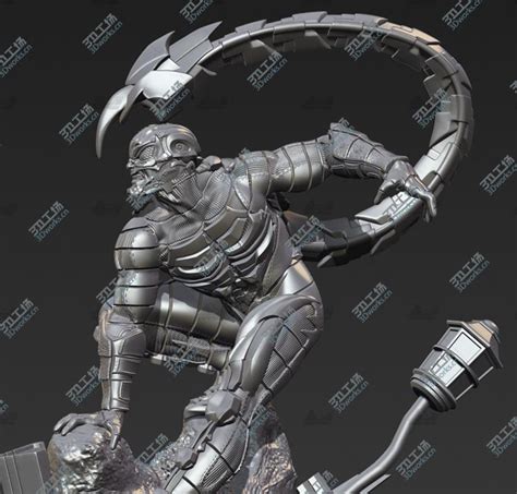 蝎子漫威英雄 手办级3D打印模型-3D打印模型下载-3D工场 3Dworks.cn