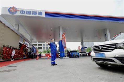 高新区海洋科技园华山道中国海油加油站正式投入运营