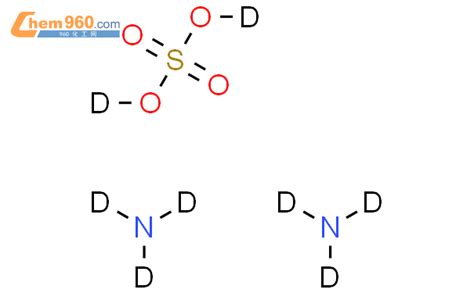 13814-01-2,铵-D8硫酸化学式、结构式、分子式、mol – 960化工网